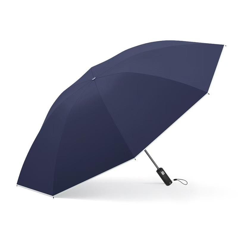 Brehn | Winddichter faltbarer Regenschirm mit Ring-Schnallengriff