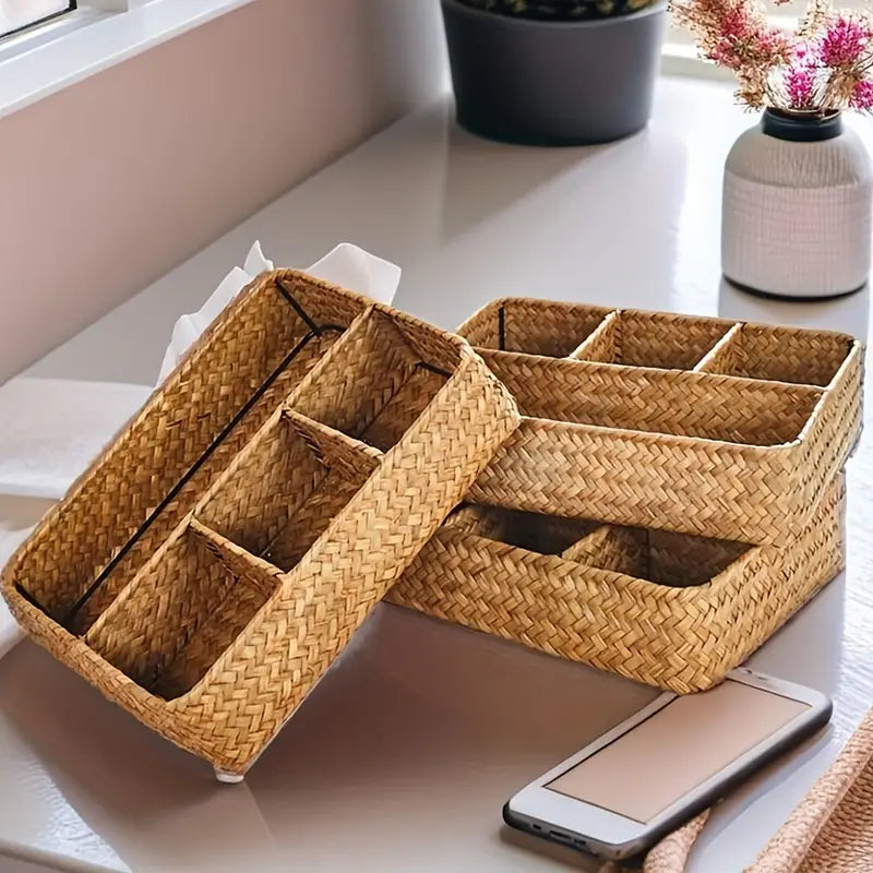 Emly Rattan Organizer Korb | Brehn