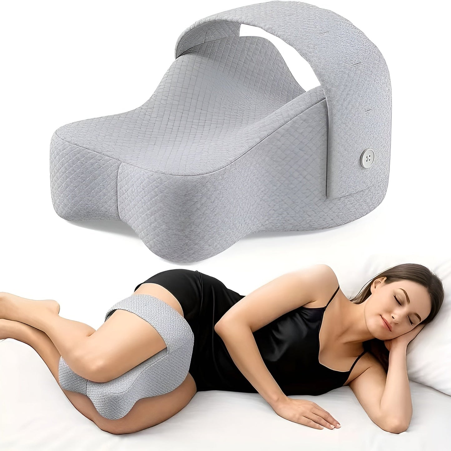 Kniekissen für Seitenschläfer – Ergonomisch & verstellbar | Entlastung für Knie und Rücken
