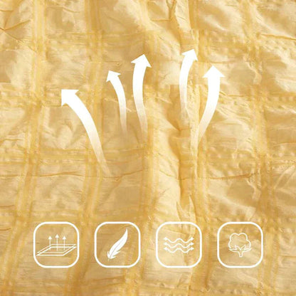 Icy Seersucker Sommer Cool Steppdecke Spitzen 4-teiliges Set | Brehn