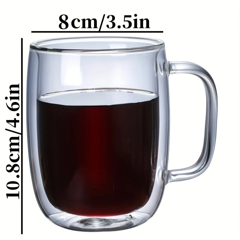 ThermoSip Doppelwandige Glastasse – Borosilikatglas, Hitzebeständig & Elegant | Brehn