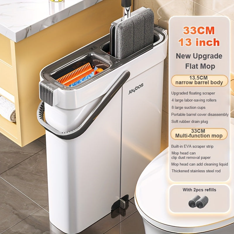 Flachmopp-Set mit Eimer & Auswringsystem | Brehn