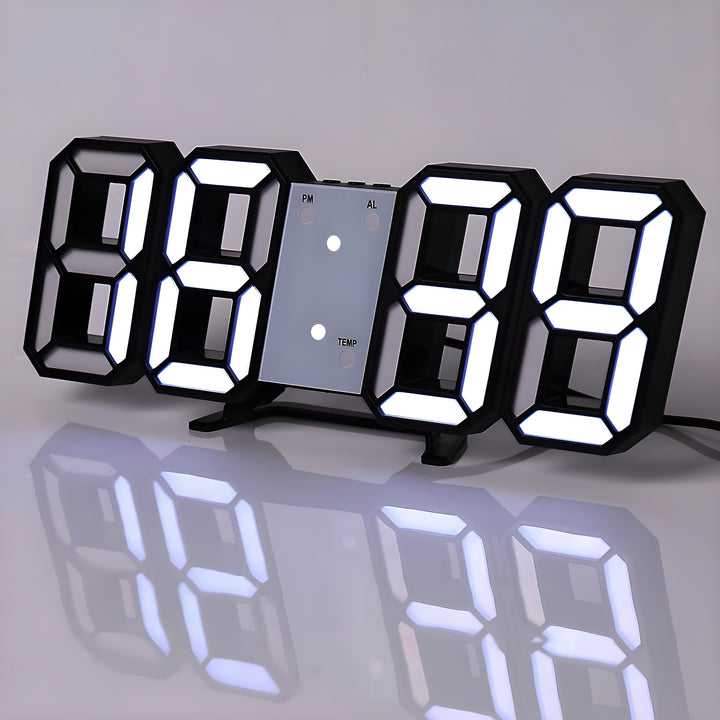 TimeSphere LED 3D Digitaluhr mit Kalender und Temperaturanzeige | Brehn