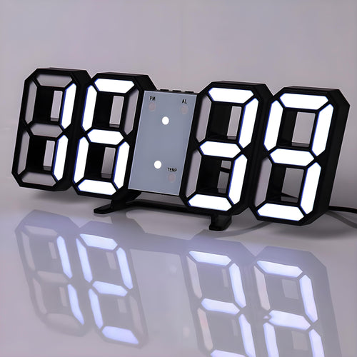 TimeSphere LED 3D Digitaluhr mit Kalender und Temperaturanzeige | Brehn