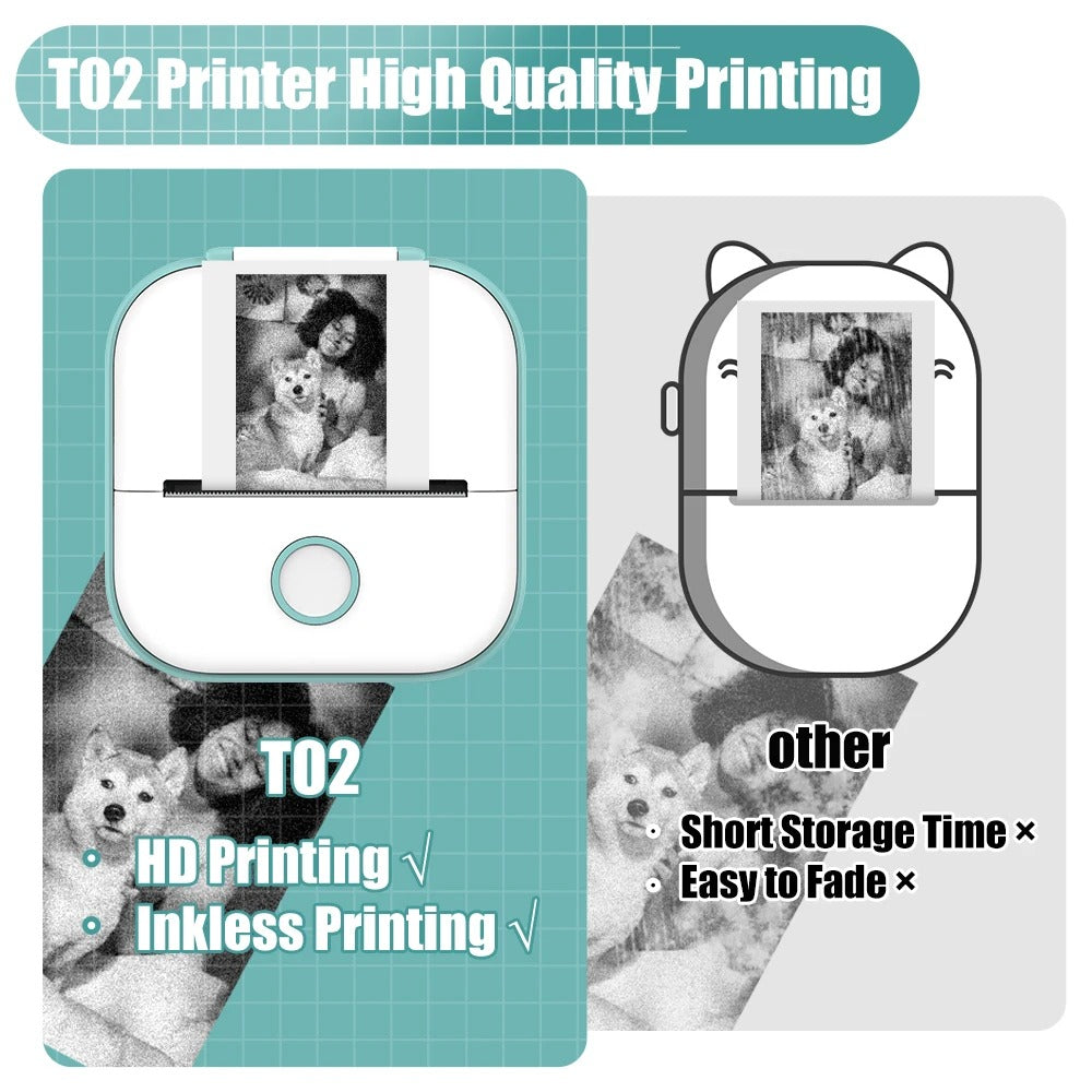 PocketPrint Mini – Tragbarer Thermo-Fotodrucker ohne Tinte | Brehn