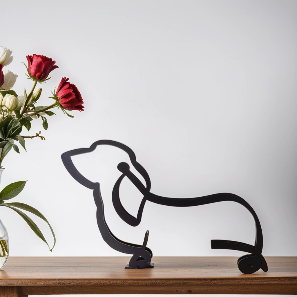 Brehn | Artipaws Abstrakte Hundeskulptur | Modernes Design | Hochwertige Kunstfigur | Für Regal & Tisch