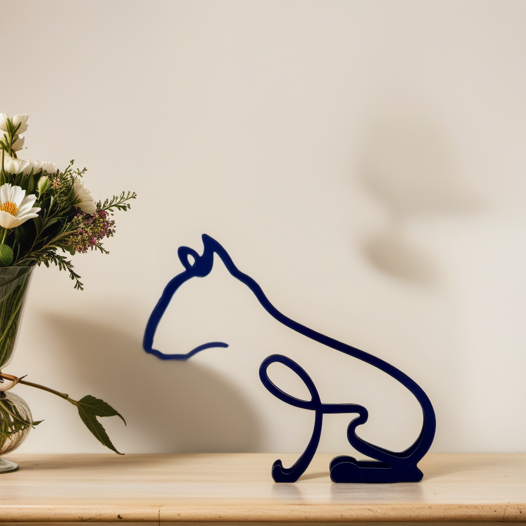 Brehn | Artipaws Abstrakte Hundeskulptur | Modernes Design | Hochwertige Kunstfigur | Für Regal & Tisch