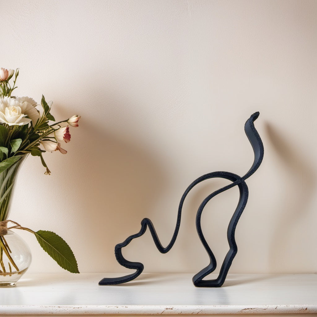 Brehn | Artipaws Abstrakte Hundeskulptur | Modernes Design | Hochwertige Kunstfigur | Für Regal & Tisch