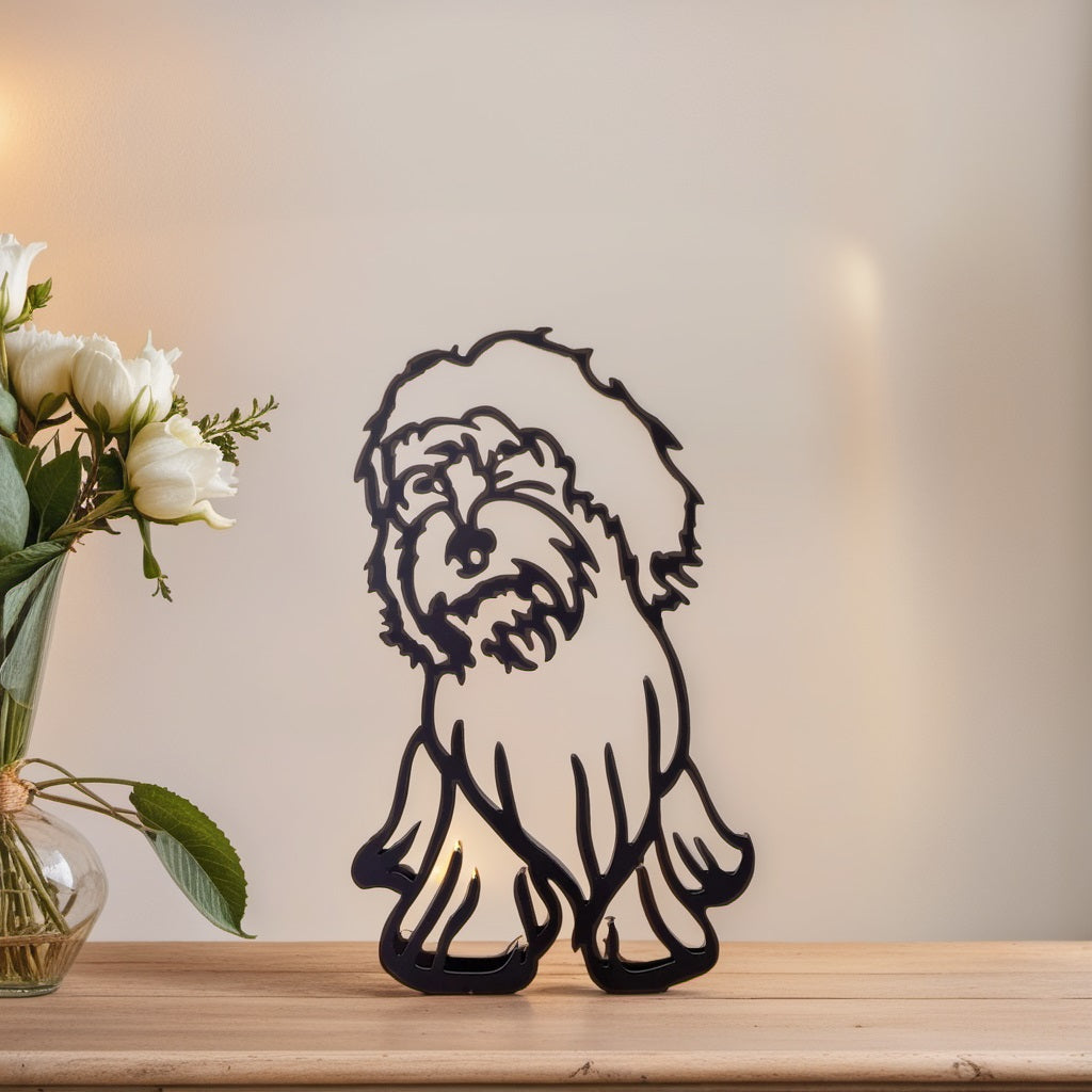Brehn | Artipaws Abstrakte Hundeskulptur | Modernes Design | Hochwertige Kunstfigur | Für Regal & Tisch
