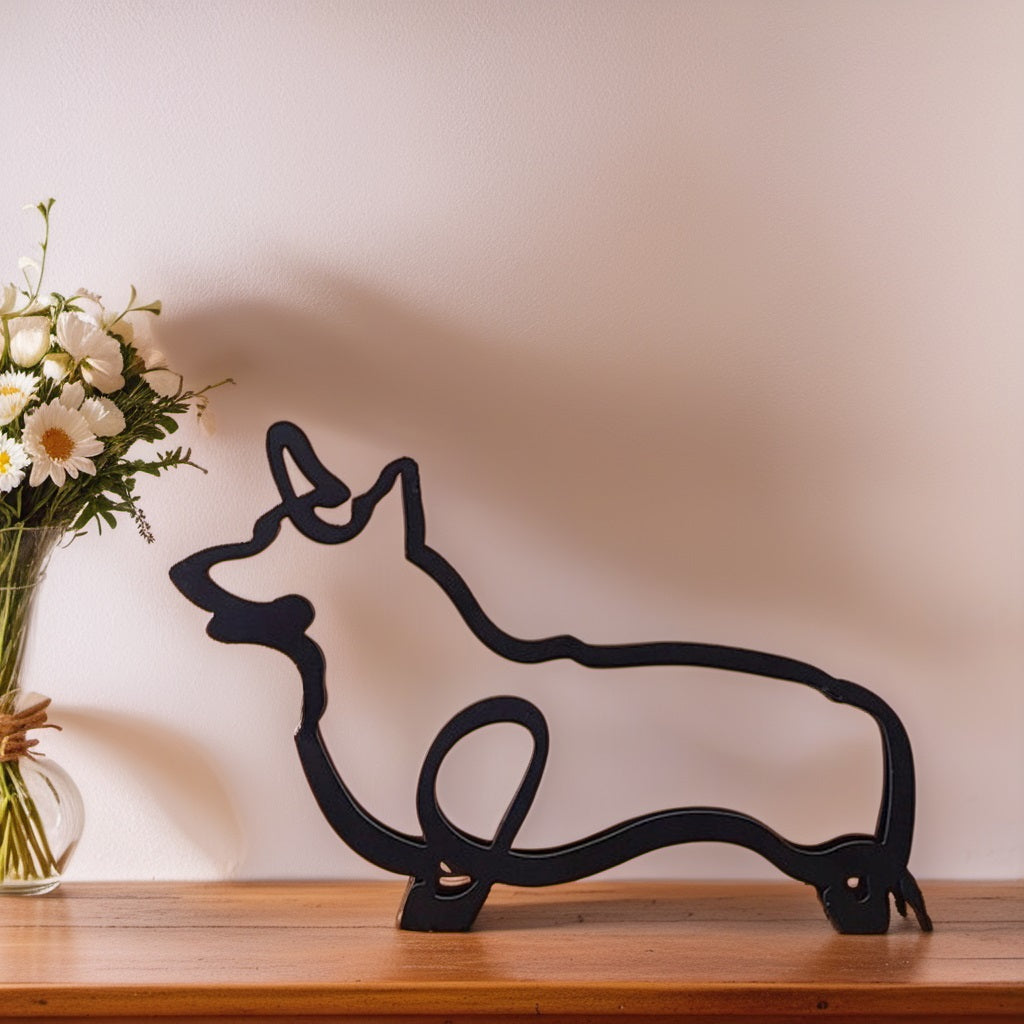 Brehn | Artipaws Abstrakte Hundeskulptur | Modernes Design | Hochwertige Kunstfigur | Für Regal & Tisch