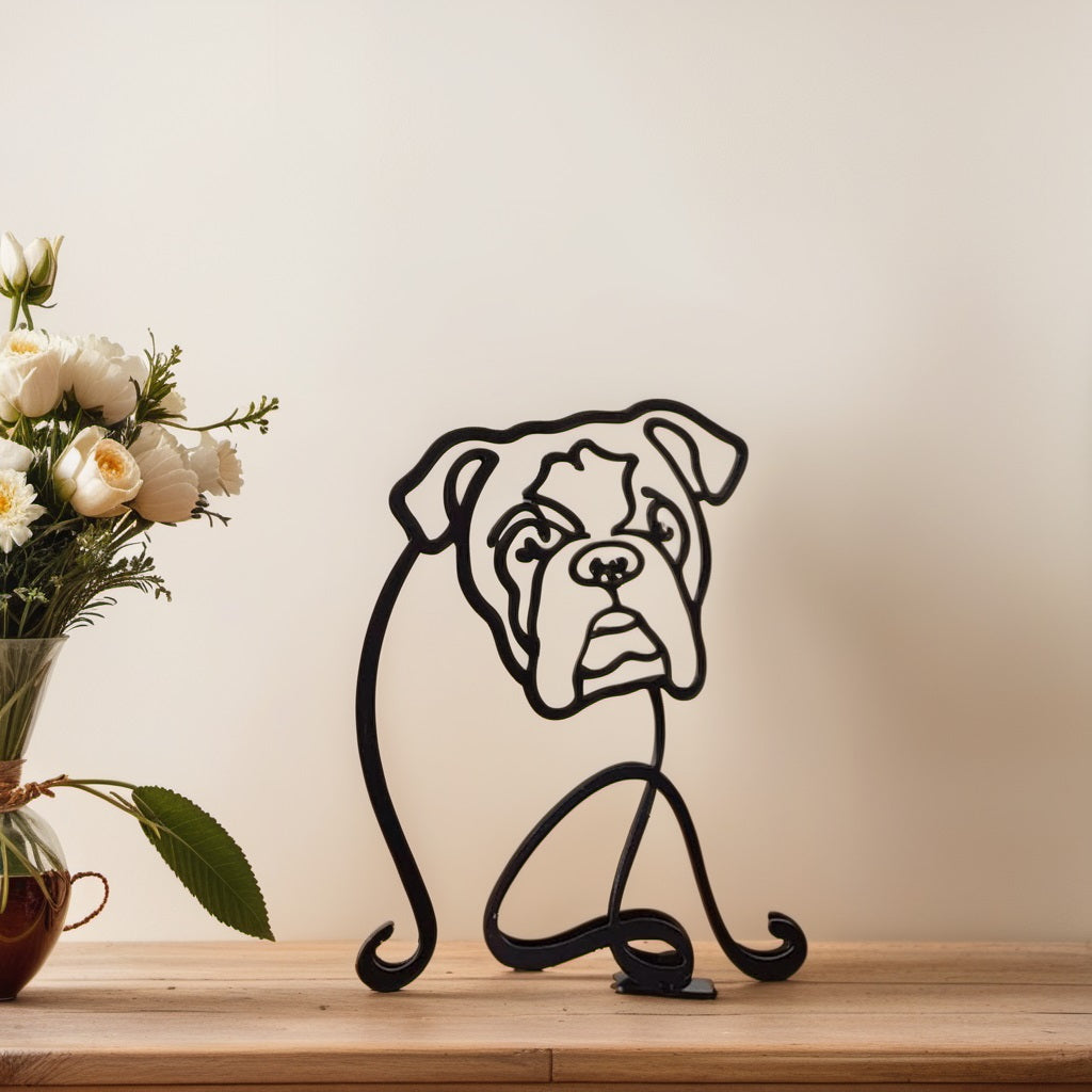 Brehn | Artipaws Abstrakte Hundeskulptur | Modernes Design | Hochwertige Kunstfigur | Für Regal & Tisch
