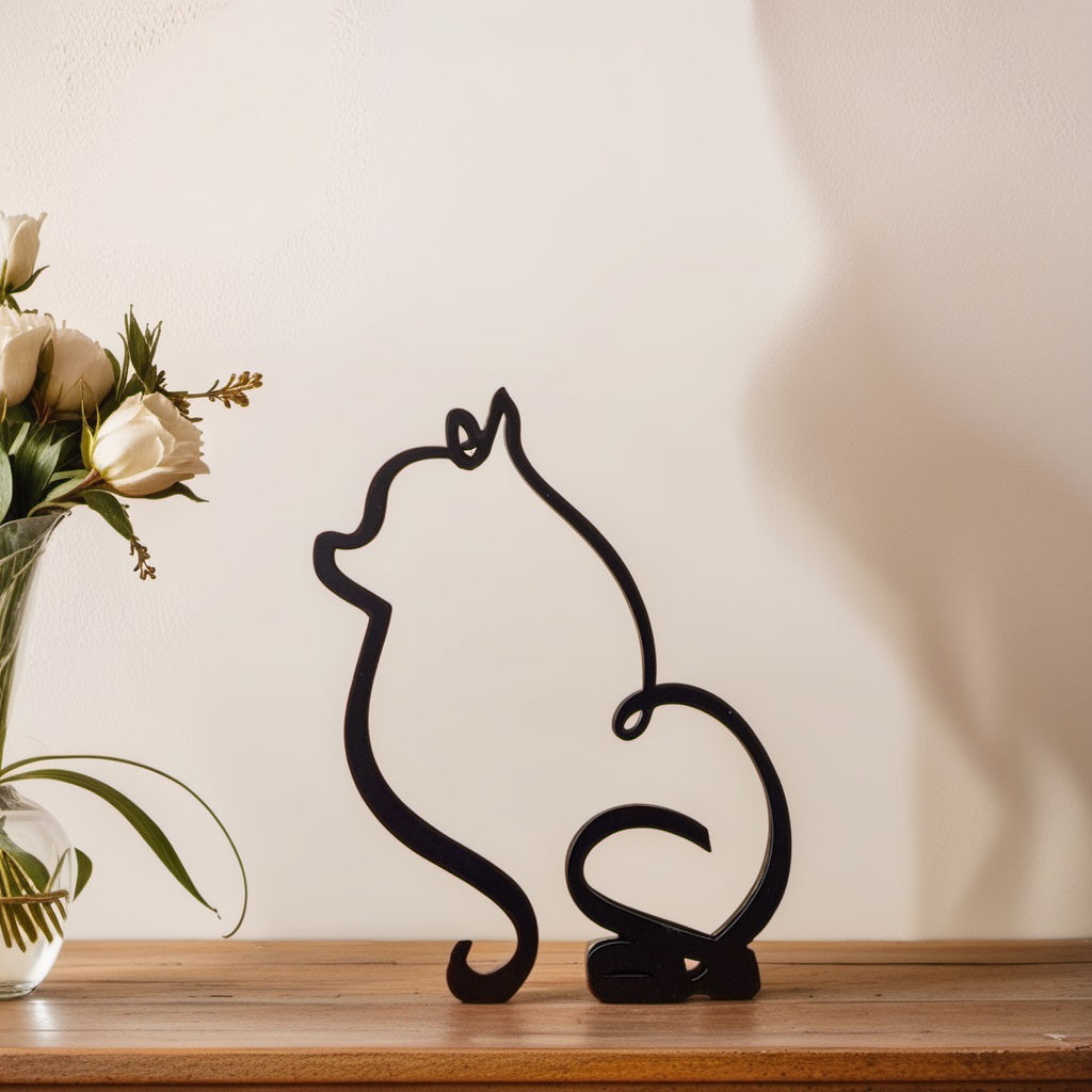 Brehn | Artipaws Abstrakte Hundeskulptur | Modernes Design | Hochwertige Kunstfigur | Für Regal & Tisch