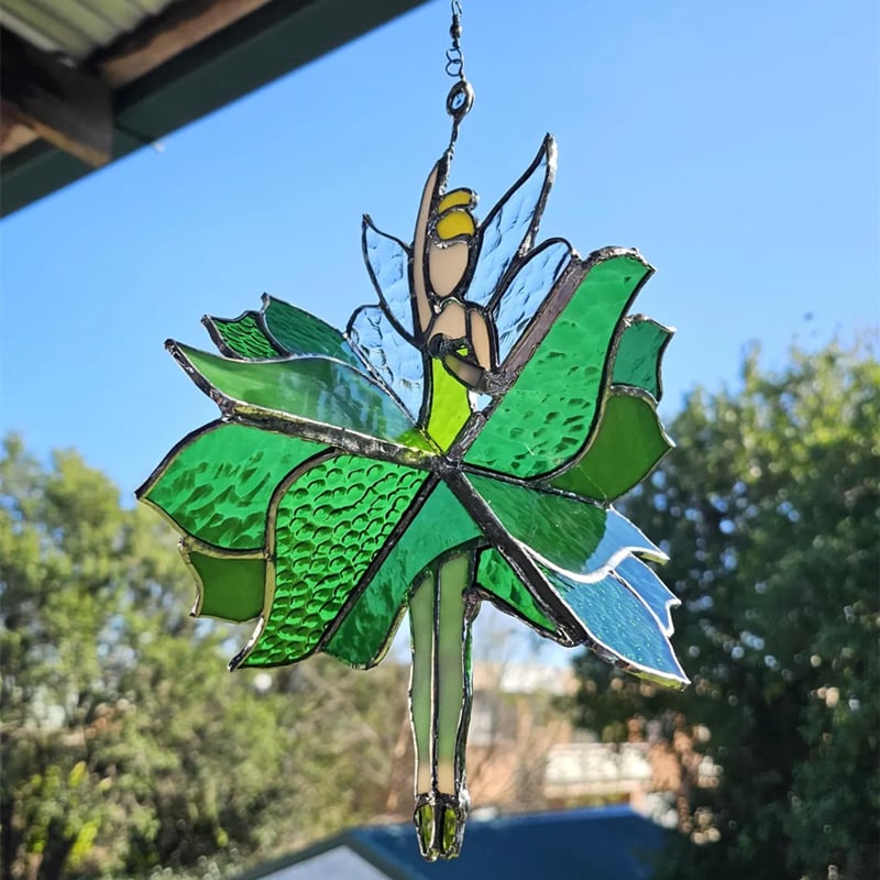 Tanzende Dame, bemalter Spinner [Höhe 9,8 Zoll]