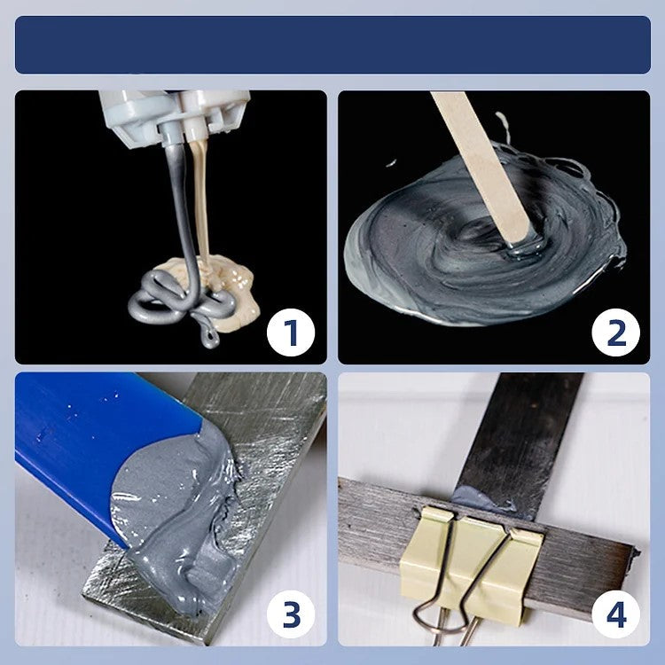 Hitzebeständiger, wasserfester Metallreparaturkleber