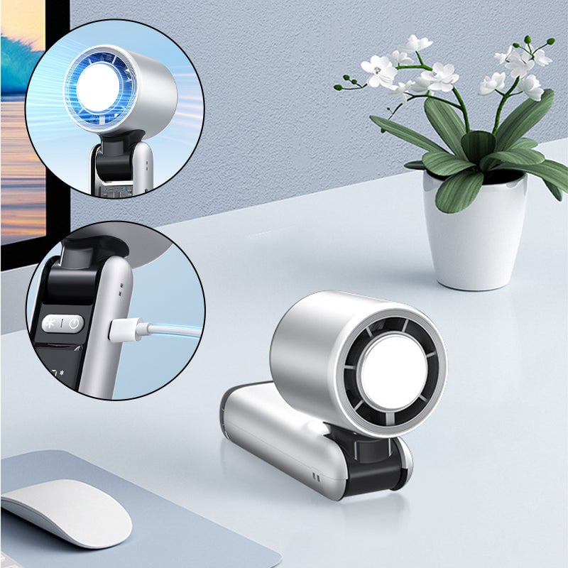 Faltender Mini Handheld Hochgeschwindigkeits-USB-wiederaufladbarer Turbo Ventilator | Brehn