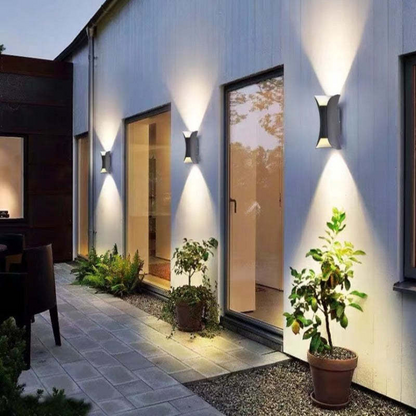 Wetterfeste LED-Aluminium-Wandleuchte für Outdoor-Eleganz
