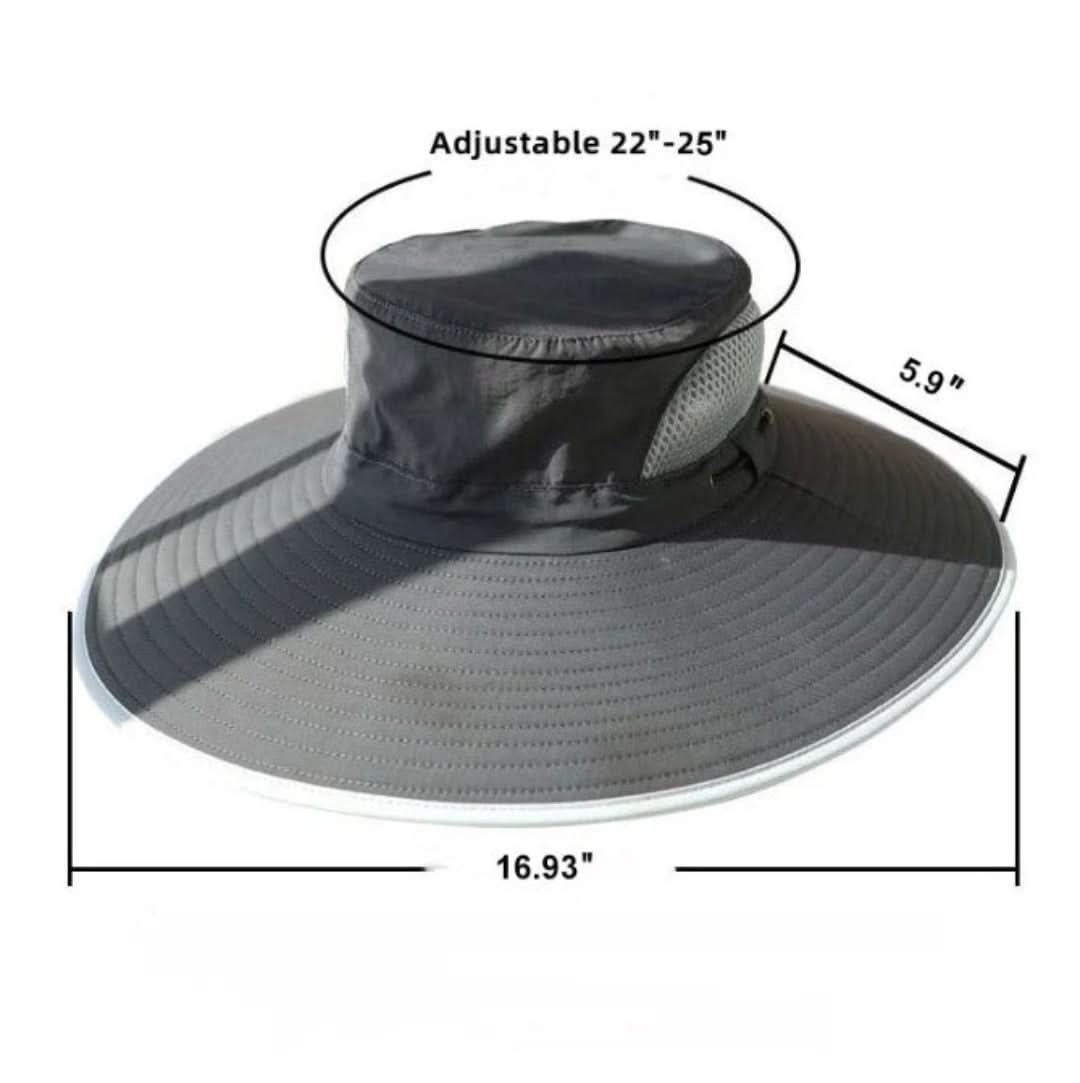 Solarfan Fischerhut - Solarenergie & USB-Ladung | Brehn