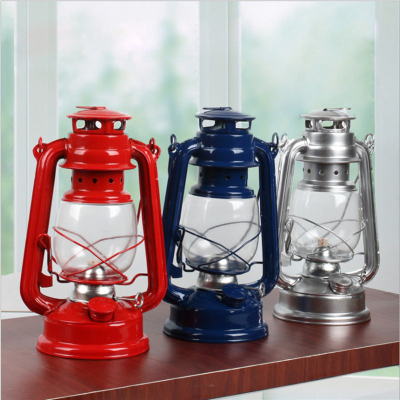 VIvolux | Nostalgische Camping Seiten Outdoor Petroleumlaterne Lampe