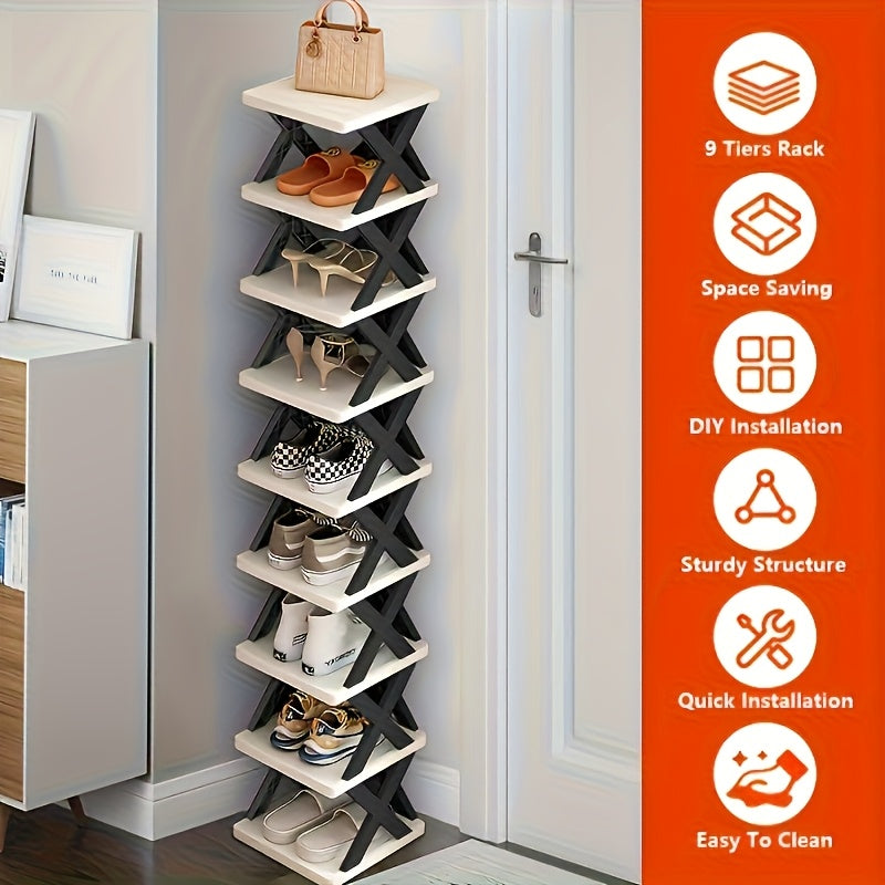 Schmales Schuhregal Turm | Brehn