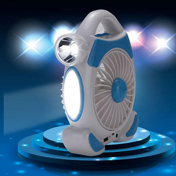 Wiederaufladbarer Schreibtischventilator mit Licht | Brehn