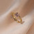 Brehn | Verstellbarer Amethyst-Violetter Blumenring