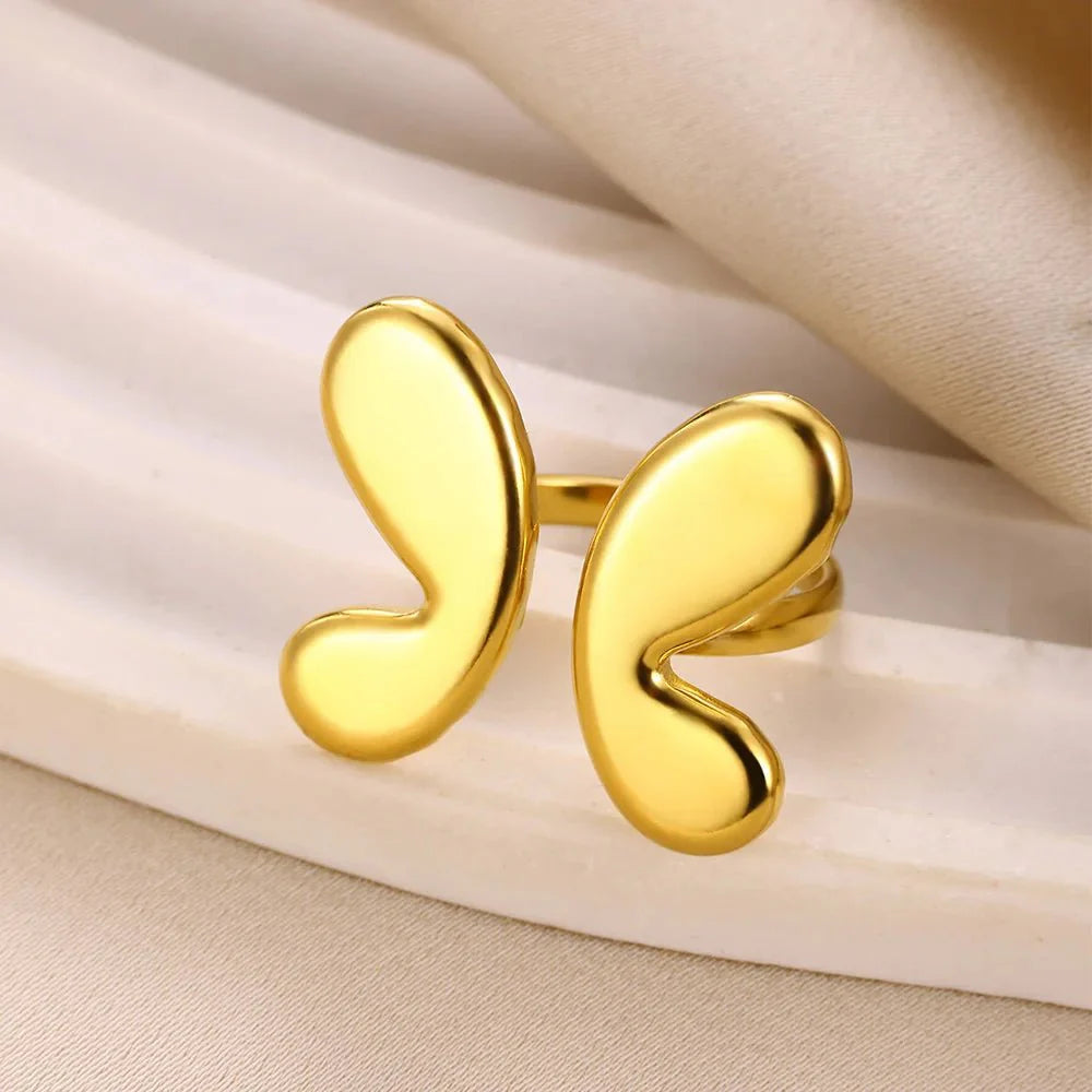 Brehn | Verstellbarer Bubble Schmetterlingsflügel Ring