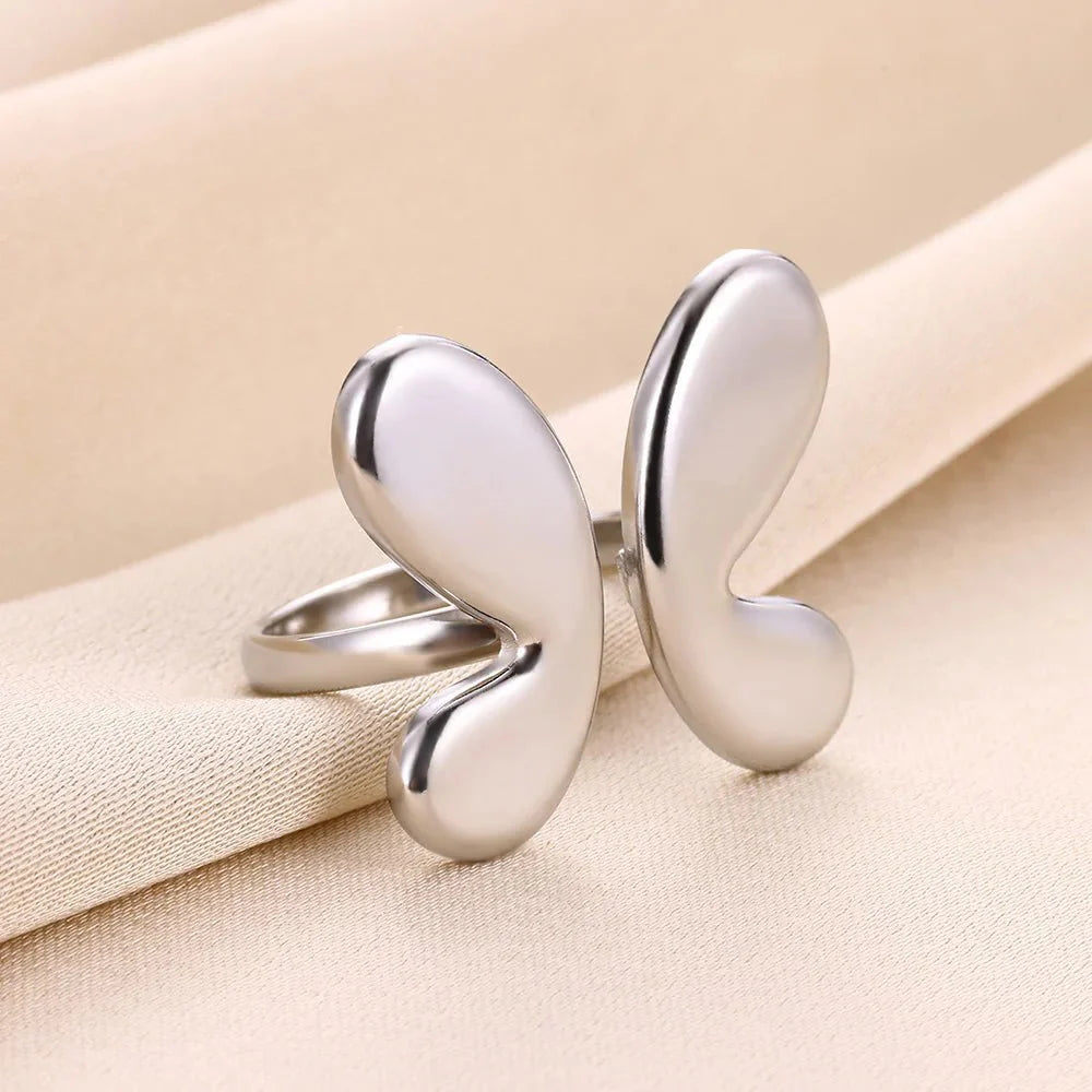 Brehn | Verstellbarer Bubble Schmetterlingsflügel Ring