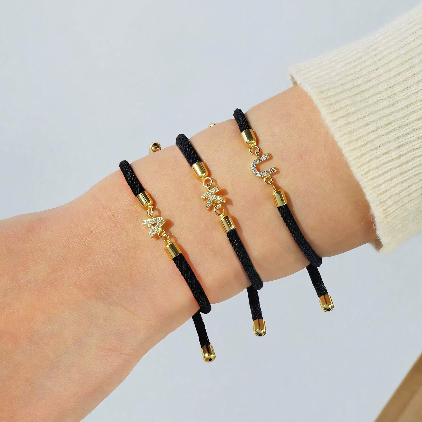 Brehn | Verstellbare Buchstaben Armbänder