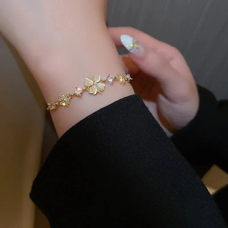 Brehn | Verstellbares Glücks-Vierblatt-Armband