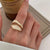 Brehn | Verstellbarer Luxus Gold Spalt Ring
