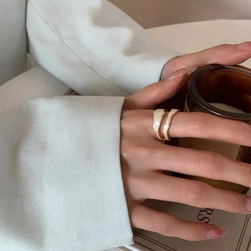 Brehn | Verstellbarer Luxus Gold Spalt Ring