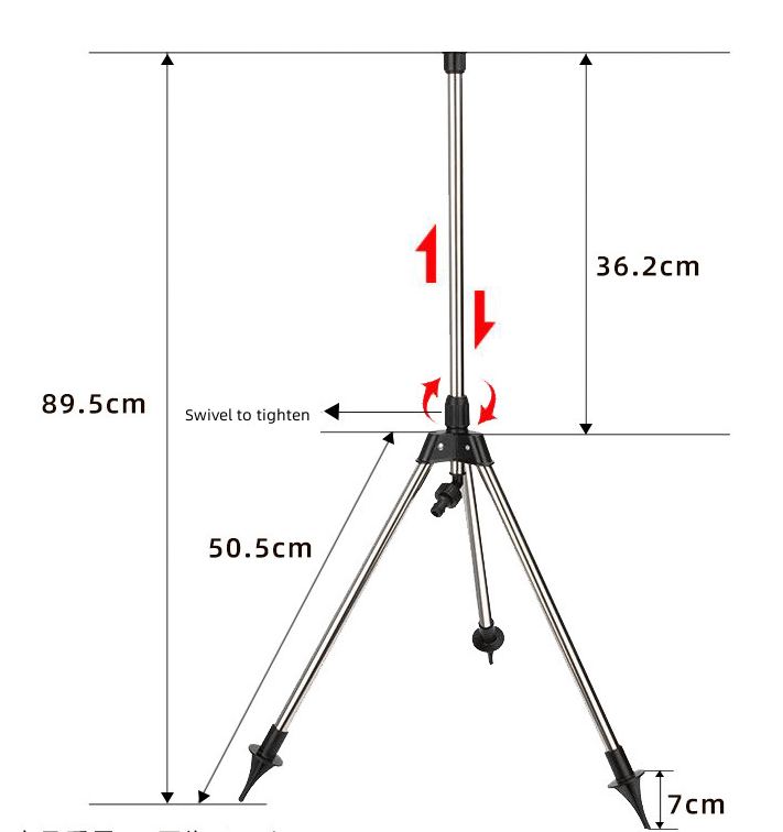 360° Edelstahl-Stativ