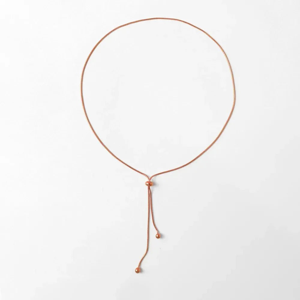 Brehn | Verstellbare Schlangenkette Lariat-Halskette