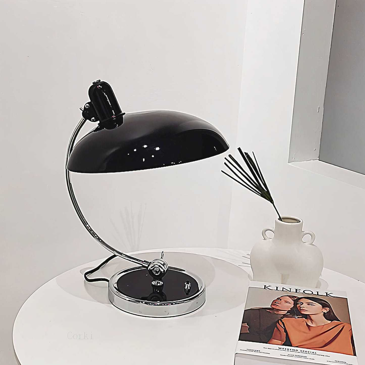 Brehn | Verstellbare Vintage Eisen Schreibtischlampe – Virella