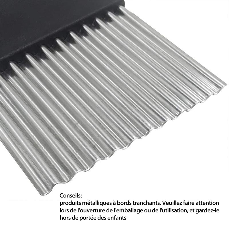 Wavy Blade Pommes Frites Schneider aus Edelstahl | Brehn