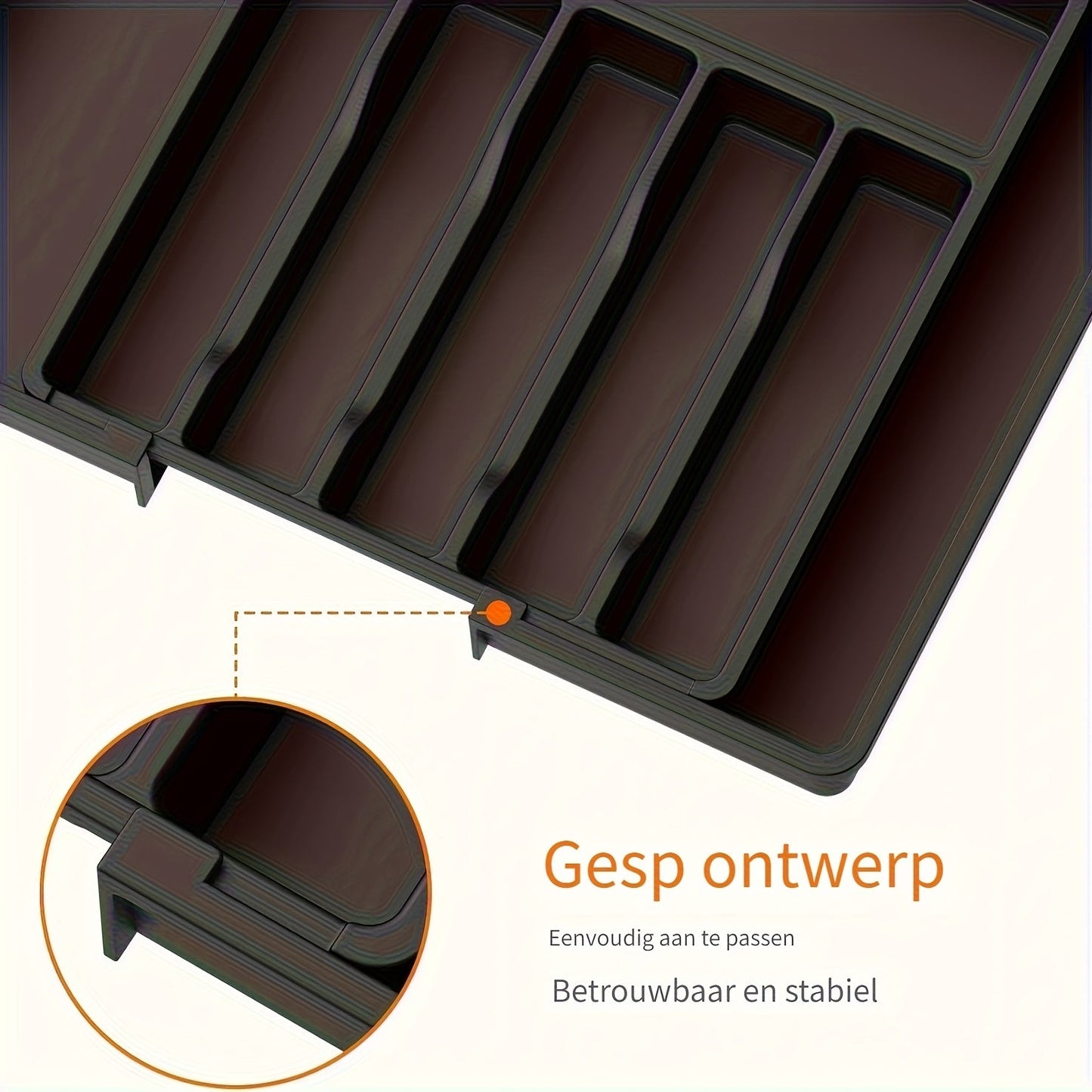 Ausziehbarer Besteckeinsatz 33–57 cm | Brehn