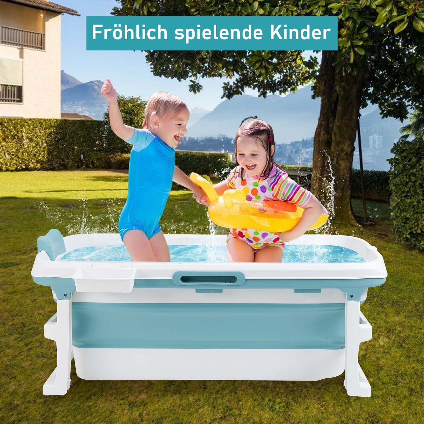 Faltbare Badewanne mit Abdeckung | Brehn
