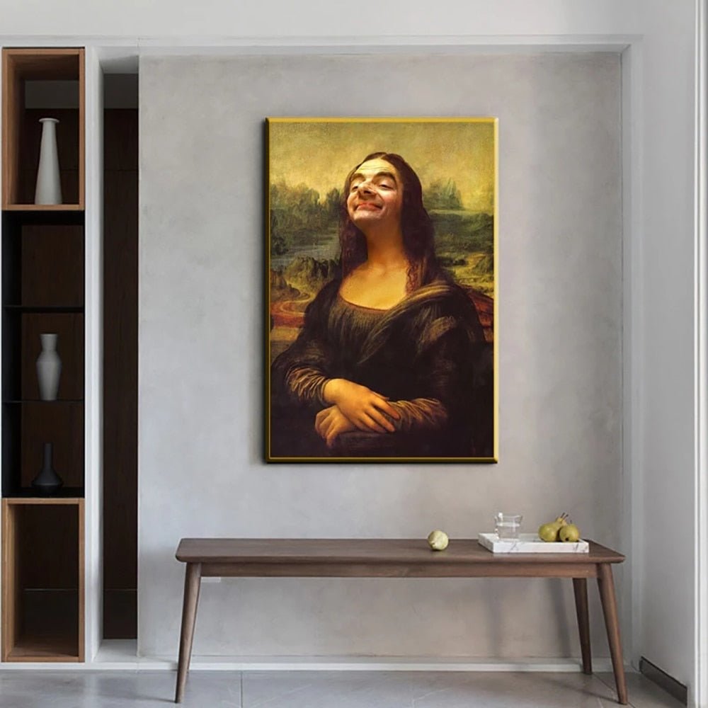 Brehn | Ästhetisches Lustiges Mona Lisa Leinwandposter