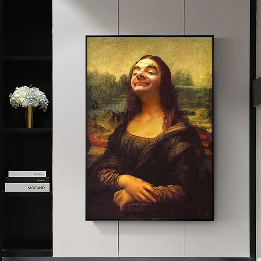 Brehn | Ästhetisches Lustiges Mona Lisa Leinwandposter