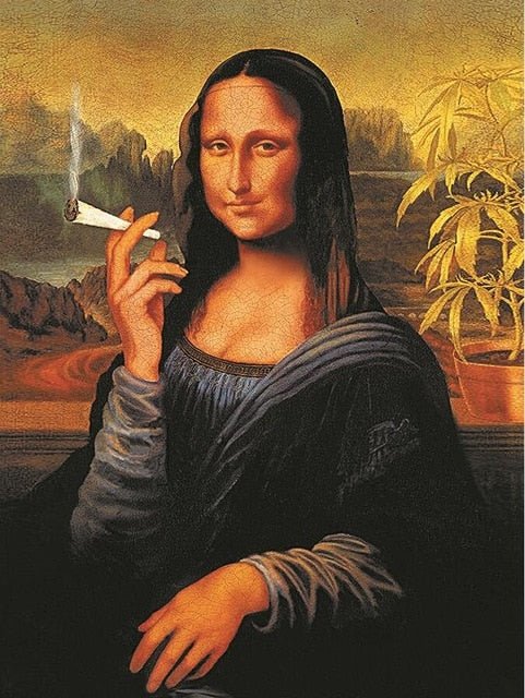 Brehn | Ästhetisches Lustiges Mona Lisa Leinwandposter