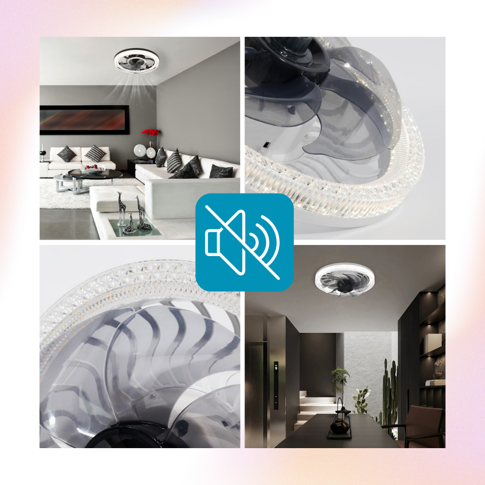 Ästhetischer Deckenventilator mit Licht und Fernbedienung | Brehn
