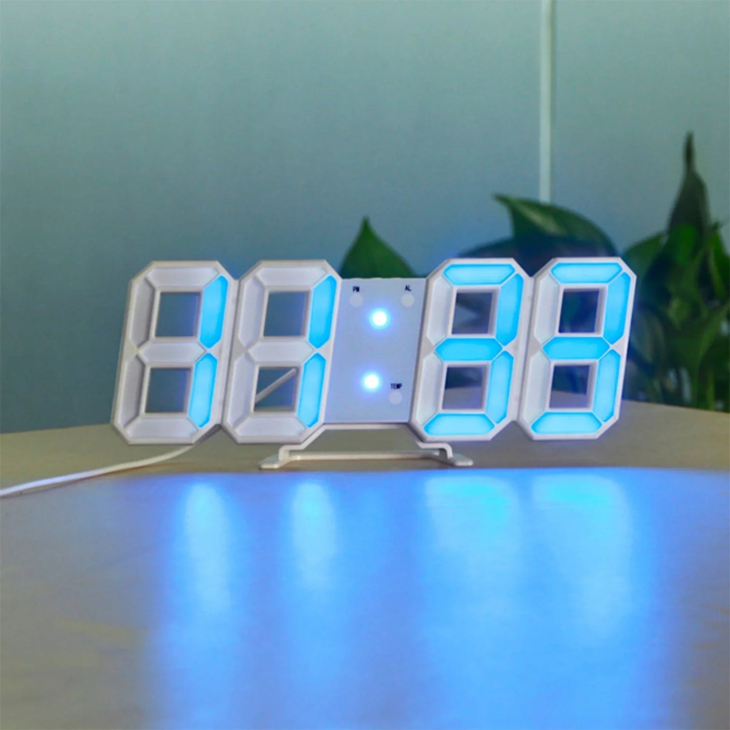 ClariTime 3D LED-Wanduhr — Deine stressfreie Zeit in strahlender Klarheit jederzeit erkennen | Brehn