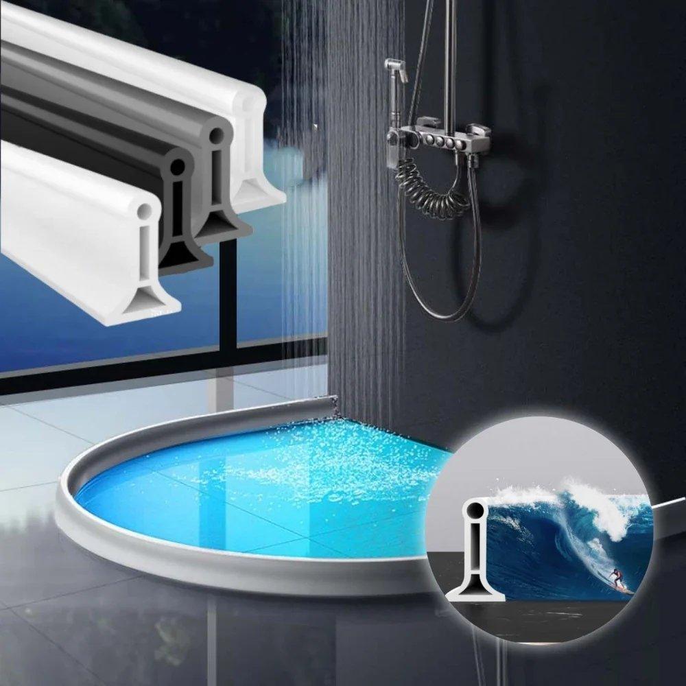 FlexiSeal Duschrand — Schluss mit nassen Böden und Frust im Bad, bleib trocken – ganz ohne Montage-Stress! | Brehn