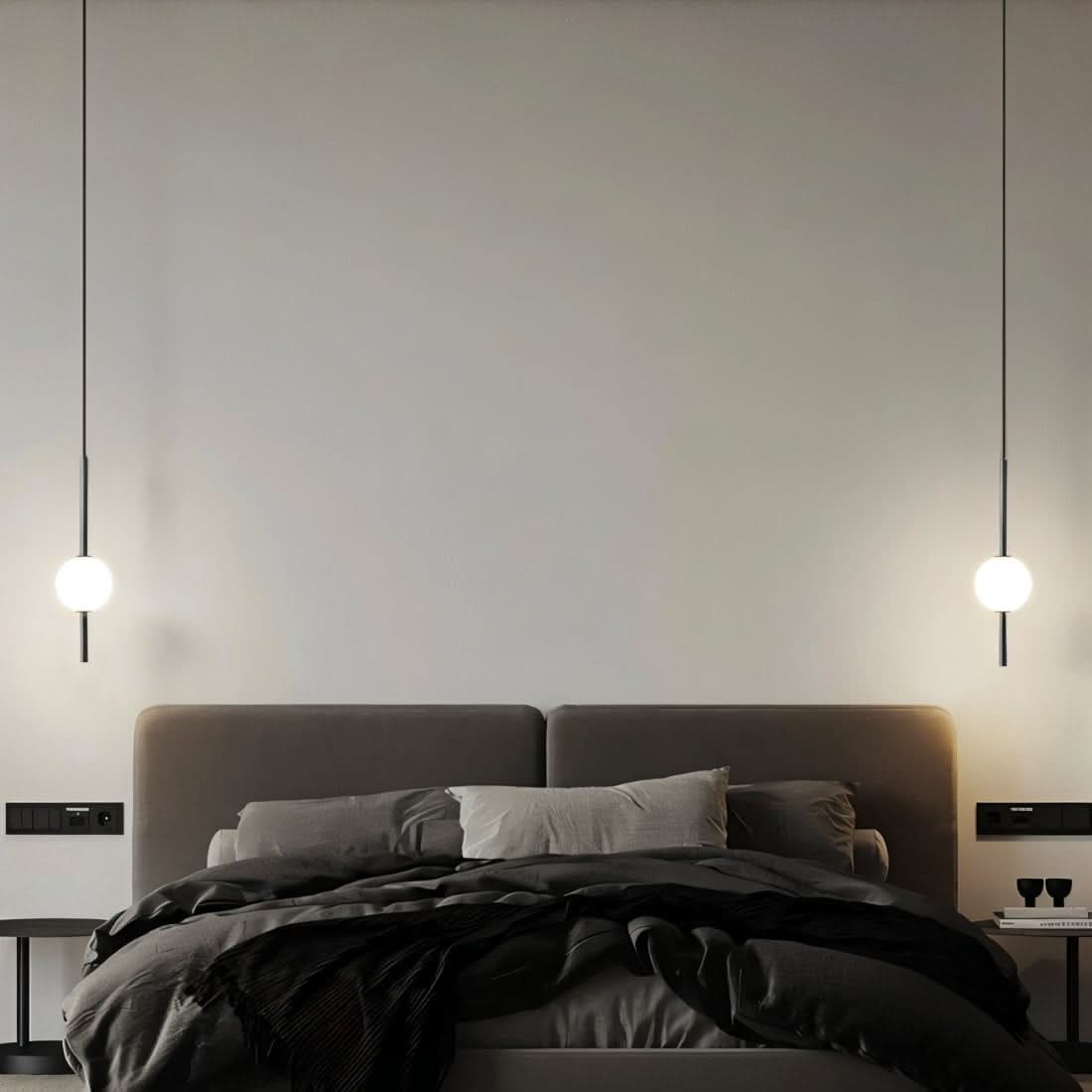 Afzal LED-Pendelleuchte mit Glaskugel