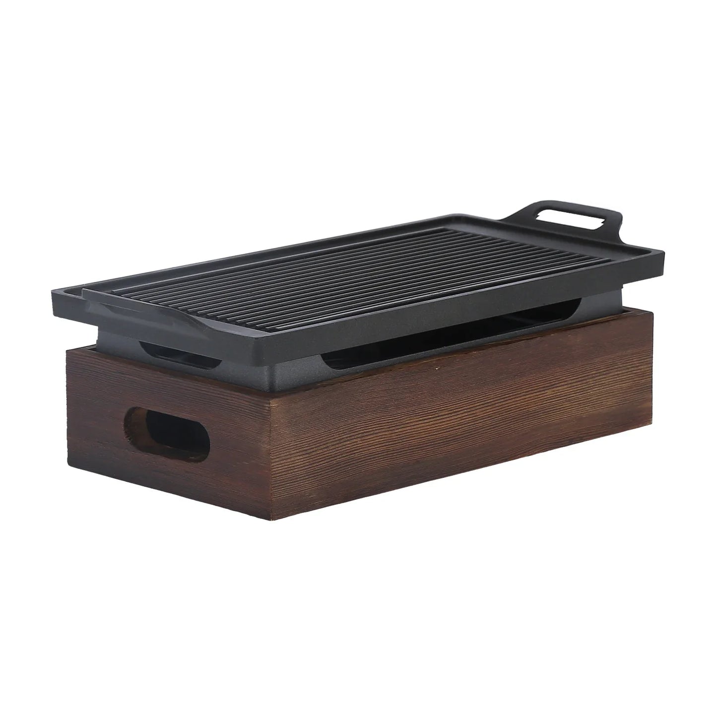 Aluminium Multifunktionale rauchfreie Schale Antihaft BBQ Platte Grillpfanne | Brehn