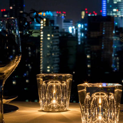 Luxus wiederaufladbare Diamant Kristall Tischlampe - Lumière Diamant | Brehn