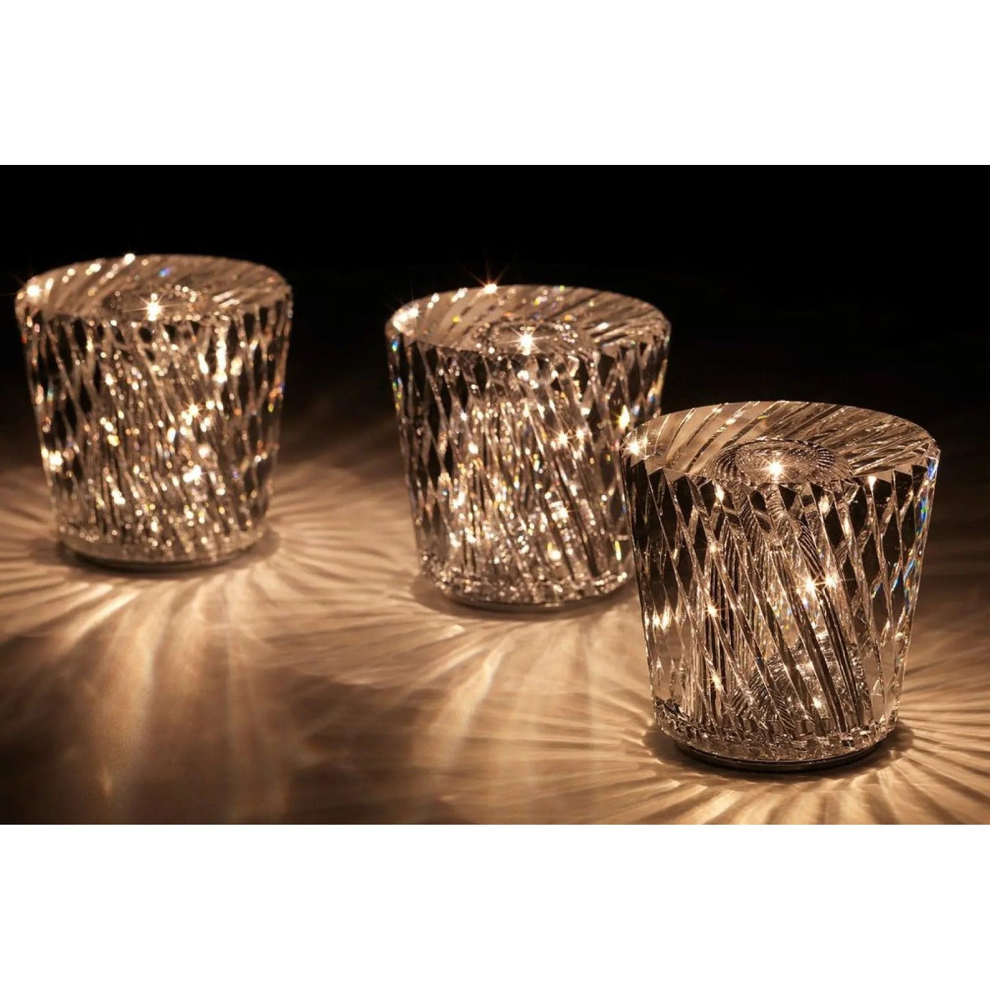 Brehn | Lampe - Luxus Diamant Kristall LED Wiederaufladbare Tischlampe
