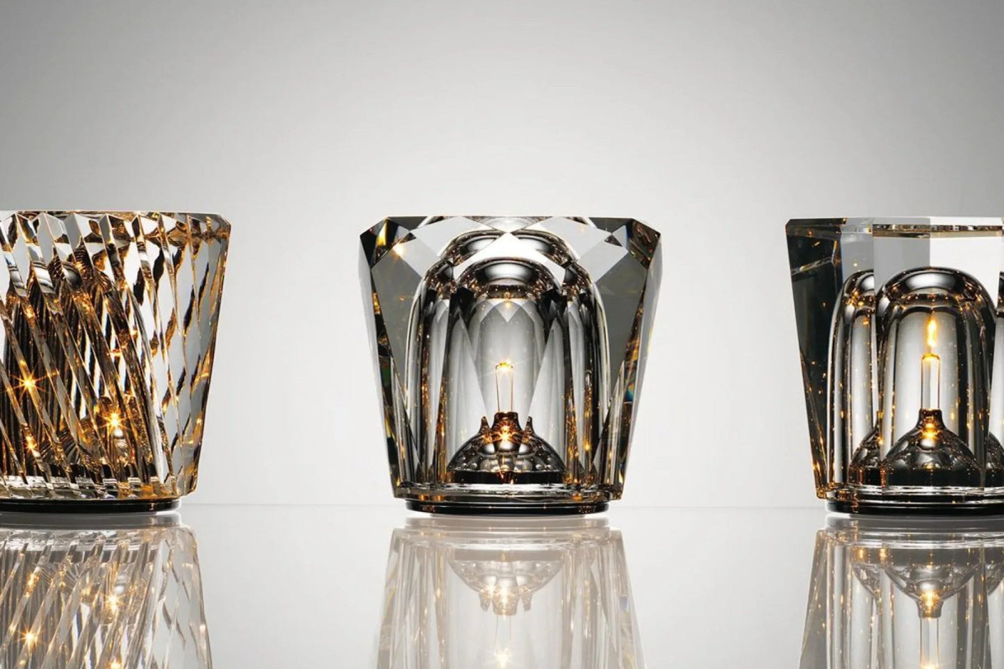 Luxus wiederaufladbare Diamant Kristall Tischlampe - Lumière Diamant | Brehn