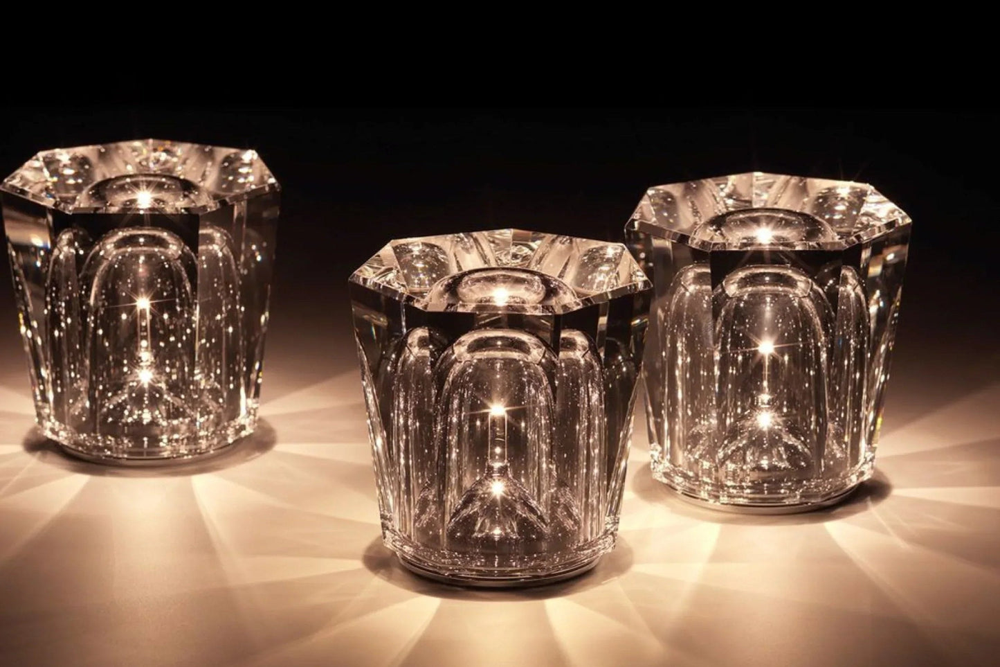 Luxus wiederaufladbare Diamant Kristall Tischlampe - Lumière Diamant | Brehn