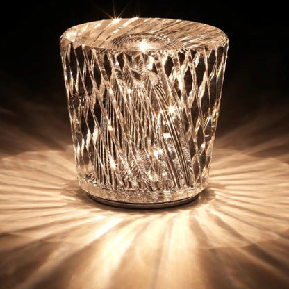 Brehn | Lampe - Luxus Diamant Kristall LED Wiederaufladbare Tischlampe